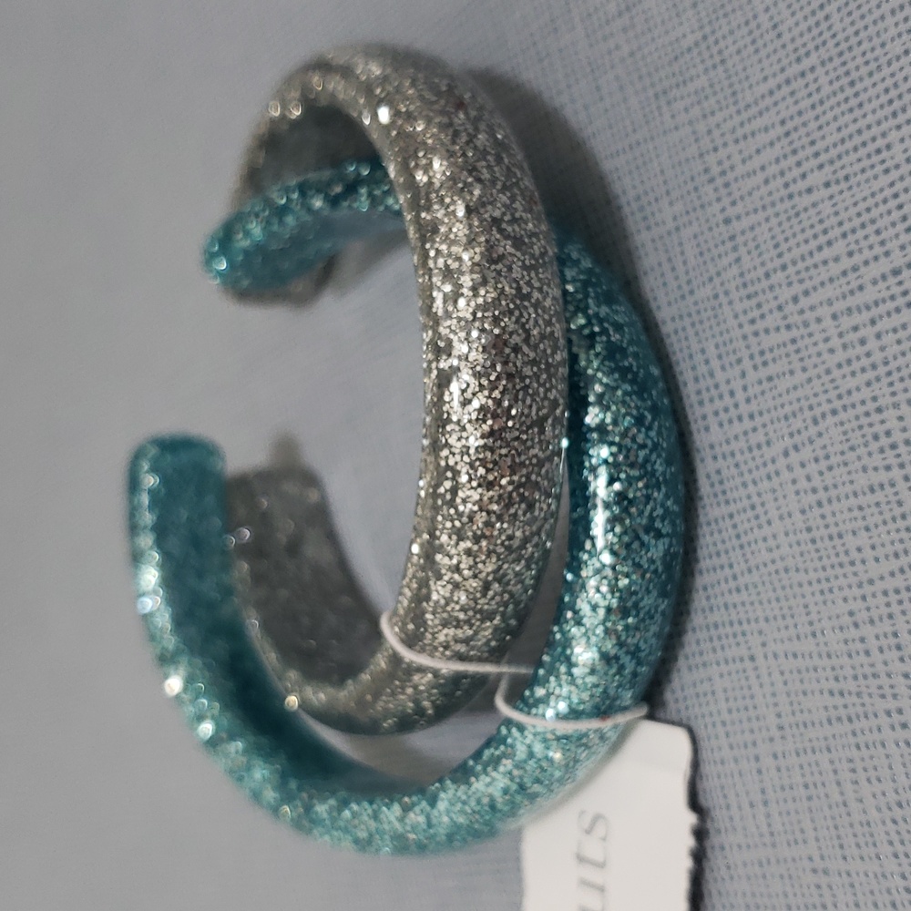 NWT Super Adorable J Crew Girls Glitter Cuff Bracelets